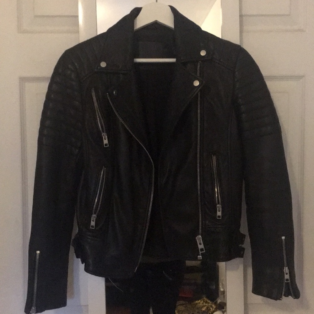 All saints papin leather jacket